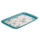 Поднос 26.8x43 см Полимербыт Сказочный Лес 43x26.8см малый пластик цвет синий