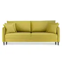Диван Ramart design Йорк 80524370 220x93x106 см велюр цвет жёлтый/золотой