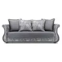 Диван-кровать Ramart design Дарем 80622849 233x95x103 см велюр цвет серый/серебристый