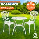 Садовая мебель для обеда Tetchair BEAUJOLAIS алюминиевое литье белый 3 предмета