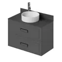 Тумба со столешницей подвесная Итана Pino 90 910x488x610 Графит