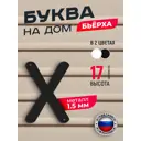 Буква на дом Ilikpro Бьёрxа x строчная металлическая черная