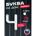 Буква на дом Ilikpro Бьёрxа ч строчная металлическая белая