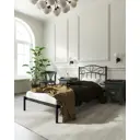 Кровать без изножья Red black Глэдис 90x200 см Металл цвет черный