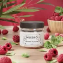 Ароматическая свеча Musko SVCH-100D-MIZ малина и зелень 9 см 1 шт