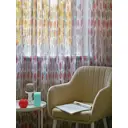 Тюль на шторной ленте Обуховская Мануфактура Конго 300x270 см цвет красный