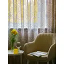 Тюль на шторной ленте Обуховская Мануфактура Забрус 200x270 см цвет бежевый