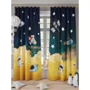 Комплект штор на шторной ленте Comfy Way Лафира 150x260 см цвет синий