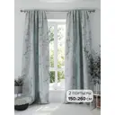 Комплект штор на шторной ленте Comfy Way Рикитанис 150x260 см цвет светло-серый