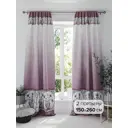Комплект штор на шторной ленте Comfy Way Шенотирс 150x260 см цвет белый