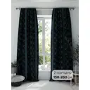 Комплект штор на шторной ленте Comfy Way Ронитерн 150x260 см цвет бирюзовый