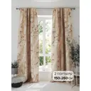 Комплект штор на шторной ленте Comfy Way Тиматис 150x260 см цвет коричневый