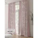 Комплект штор на шторной ленте Comfy Way Ронмирот 150x230 см цвет розовый