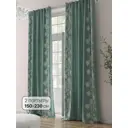 Комплект штор на шторной ленте Comfy Way Шонеклирс 150x230 см цвет бирюзовый