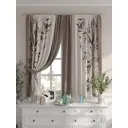 Комплект штор на шторной ленте Comfy Way Дамиро 150x160 см цвет бежевый