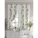 Комплект штор на шторной ленте Comfy Way Нирито 150x160 см цвет белый