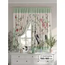 Комплект штор на шторной ленте Comfy Way Вектра 150x160 см цвет красный