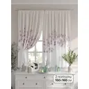 Комплект штор на шторной ленте Comfy Way Рустино 150x160 см цвет бежевый