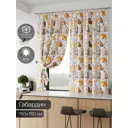 Комплект штор на шторной ленте Comfy Way Ламефис 150x180 см цвет бежевый