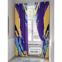 Комплект штор на шторной ленте Comfy Way Ранфилор 150x270 см цвет фиолетовый