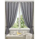 Комплект штор на шторной ленте Обуховская Мануфактура Акварель 135x180 цвет серый