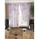 Комплект штор на ленте At Home Фокрис AT961024 150x180 см вуаль цвет синий