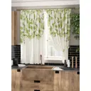 Комплект штор на ленте At Home Зиндис AT961061 150x180 см вуаль цвет коричневый