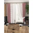 Комплект штор на ленте At Home Ульна AT961011 150x180 см вуаль цвет розовый