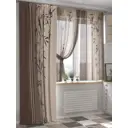 Комплект штор на ленте At Home Банетрикс AT549037 150x240 см вуаль цвет бежевый