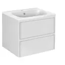 Тумба с раковиной Vincea VMC-2V600GW,VCB-2VP600W 60