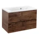 Тумба с раковиной Vincea Mia 800 R.Wood VMC-2MA800RW VCB-3M800W
