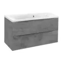 Тумба с раковиной Vincea Mia 900 Beton VMC-2MA900BT VCB-3M900W