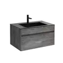 Тумба с раковиной Vincea Chiara 800 G.Stone Black VMC-2C800GS VCB-13800B