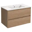 Тумба с раковиной Vincea VMC-2G800NO,VBS-13980 80