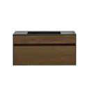 Тумба с раковиной Vincea Chiara 100 T.Oak Black VMC-2C100TO VCB-13100B