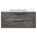 Тумба с раковиной Vincea Chiara 2D 100 G.Stone White VMC-2C2100GS VCB-13100W