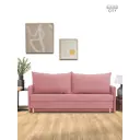 Раскладной диван Cityhd прямой диван 200x77x74 см велюр цвет розовый