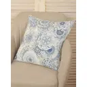 Декоративная наволочка Обуховская мануфактура Уют N-zenia/azul 10x43 см цвет белый/синий