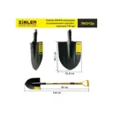 Лопата Zinler 22 см x 113 см сталь с черенком дерево