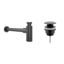 Набор сифон для раковины и донный клапан Wellsee Drainage System 182105003 цвет матовый черный