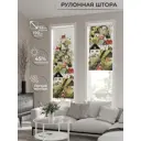 Рулонная штора At home Касас 52x170 см цвет красный/зеленый/черный/белый