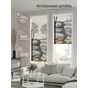 Рулонная штора At home Фриантир 62x170 см цвет бежевый/белый/серый/бирюзовый