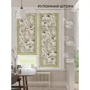 Рулонная штора At home Бетта AT772212 62x170 см цвет бежевый/зеленый