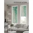 Рулонная штора At home Анимаис AT773534 52x170 см цвет зеленый/бирюзовый