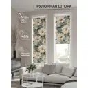 Рулонная штора At home Анимаис 52x170 см цвет белый/синий/бежевый