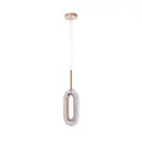 Люстра подвесная светодиодная Arte lamp Ovale A2489sp-1go 0.7 м² нейтральный белый свет цвет золото