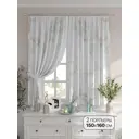 Комплект штор на шторной ленте Comfy Way Ранфиртас 150x160 см цвет белый
