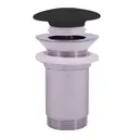 Донный клапан для раковины Ravslezak MD0485CMAT 13 см ø32 клик-клак цвет черный