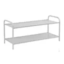 Этажерка для обуви Nika 33x36x90 см 2 полки металл цвет серый