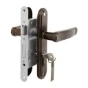 Замок врезной Lockland RD008 с ручкой цвет коричневый